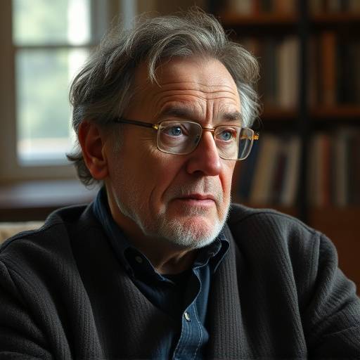 Billede af et interview med forfatteren Jussi Adler-Olsen