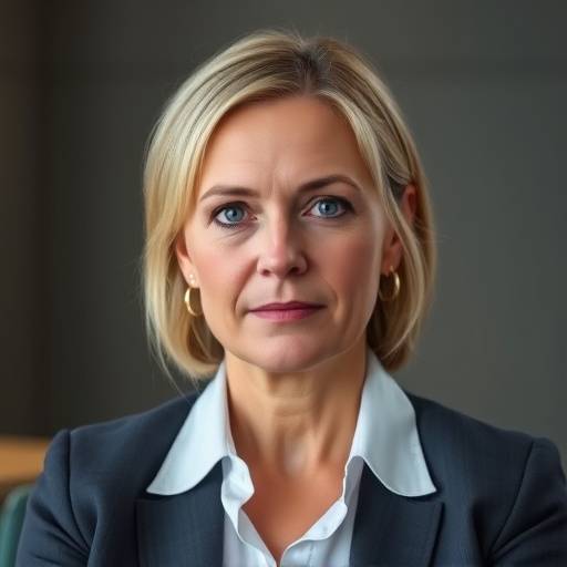 Billede af et interview med politikeren Mette Frederiksen